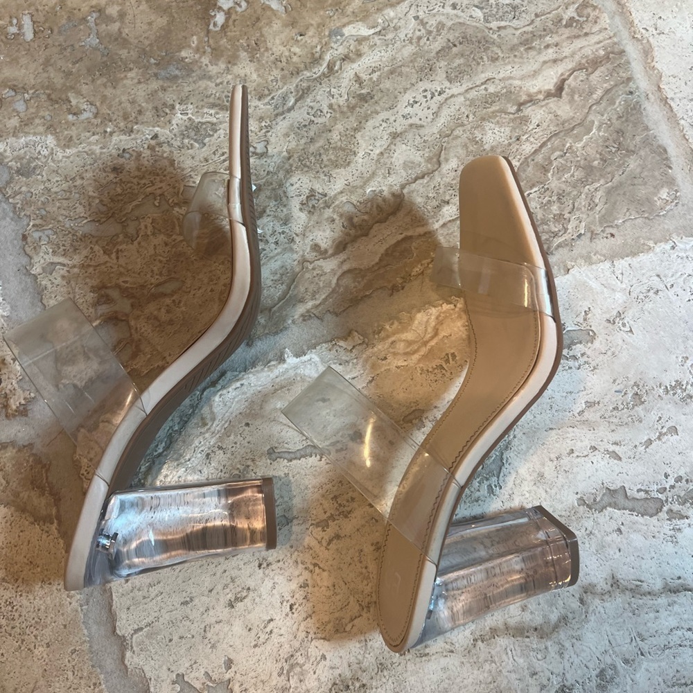 Nordstrom BP Clear Heels size 10